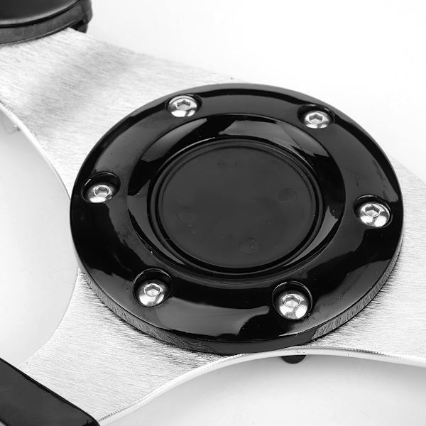 320mm/12,5 tommer Racing Bil Drift Rattet med Hornknap Glans Sort Farve Universal