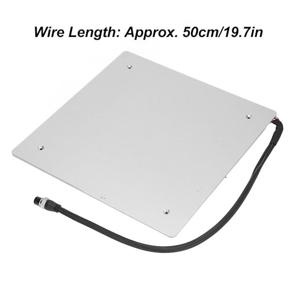 3D-printer oppvarmet seng 18A 220W 310x310x3mm Aluminiumlegering varm seng for CR10 10S DC12V