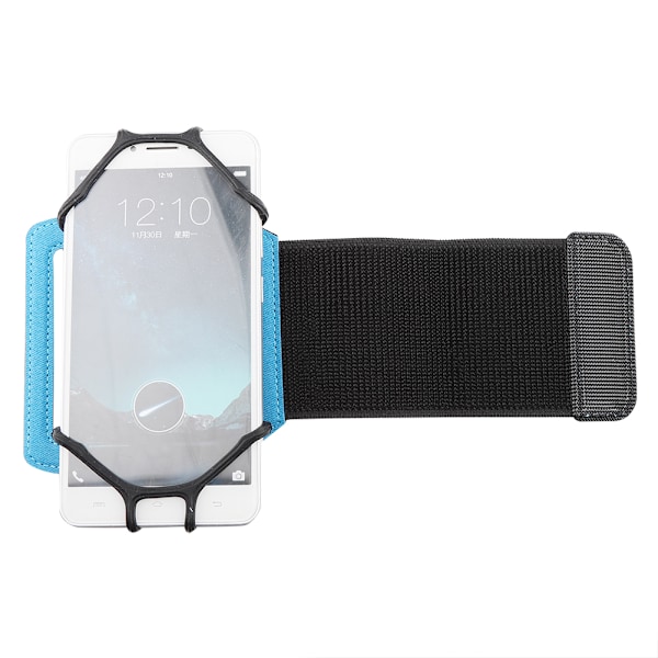 Universellt 180 Graders Roterbart Mobiltelefon Armband för Sport med Hörlurshållare (Blå)