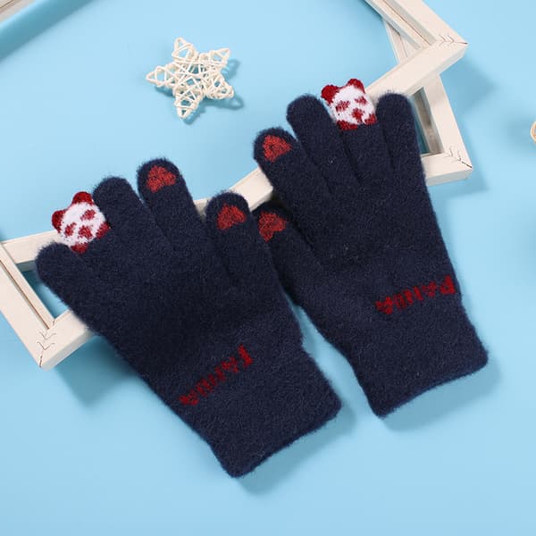 Love Bear Style Navy, Magiske Handsker, Dame Varmeforing, Touch
