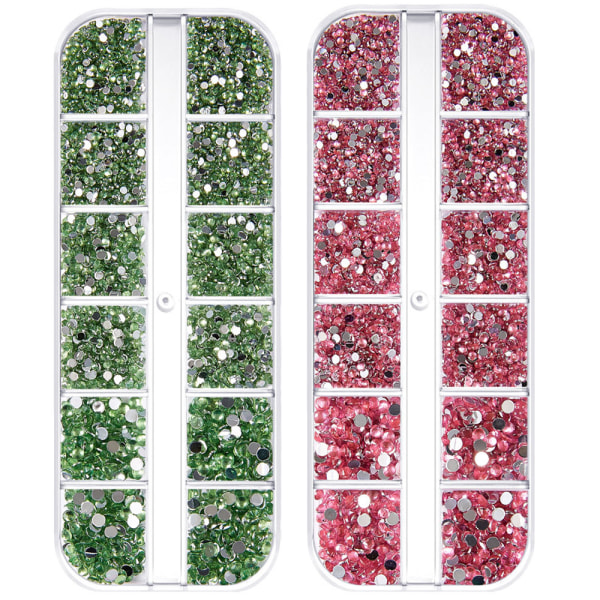 Kristaller Flatback Rhinestones, för nageltelefondekorationer