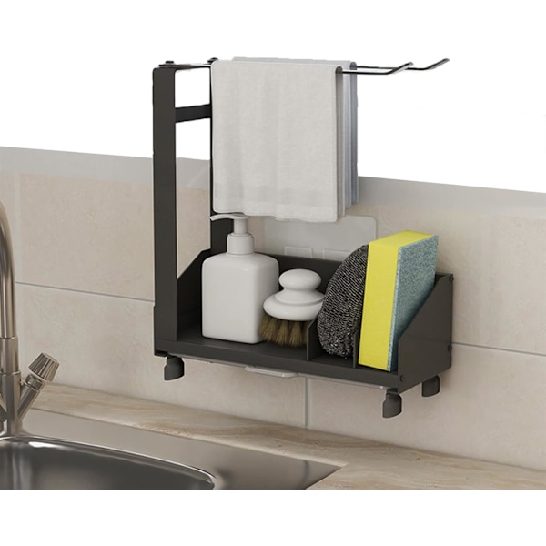 Diskhoorganisatör, väggmonterad och bänkskiva användning disktrasa torkställ för kök eller badrum, ihålig botten design, avtagbar avrinningsbricka