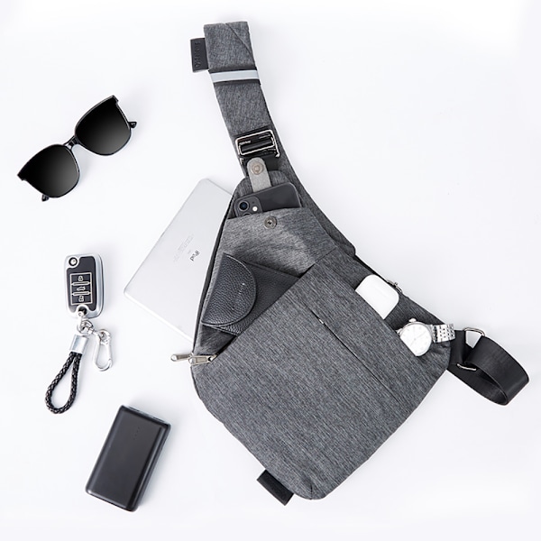 Messenger bag axelväska osynlig sidväska för män och kvinnor