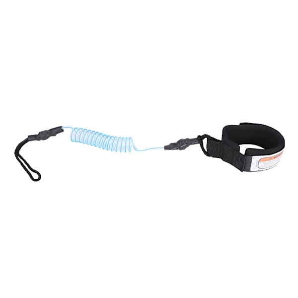 Stand Up Paddle Board 5mm Coiled Spring Leg Foot Rope Surfing Leash för Surfboard (blå)