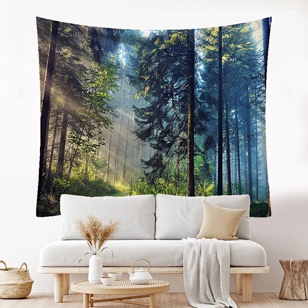 Nature Tapestry Misty Tree Tapestry Jungle Creek Psychedelic Lan