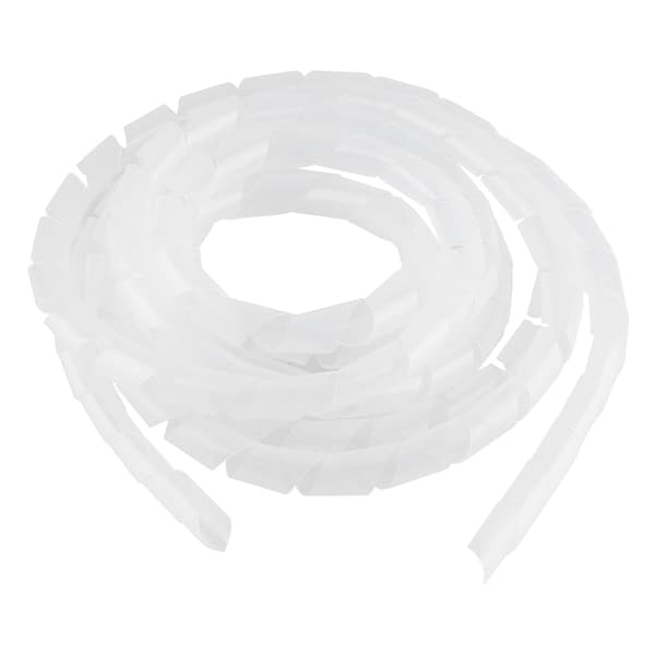 Fleksibel spiral kabelkappe ledningsbinder organizer for hjemmekontor ledningshåndtering (Hvit, 16mm)