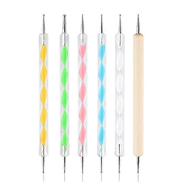 5 stk. dotting tool-penner for neglemanikyr nail art