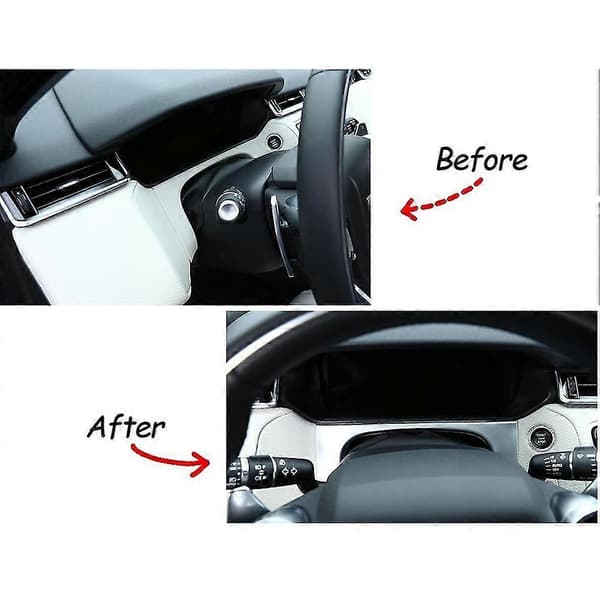 Bil Dashbord Konsoll Stripe Ramme For Range Rover Velar 2017-2020 Instrument Deksel Trim Klistremerker Ac