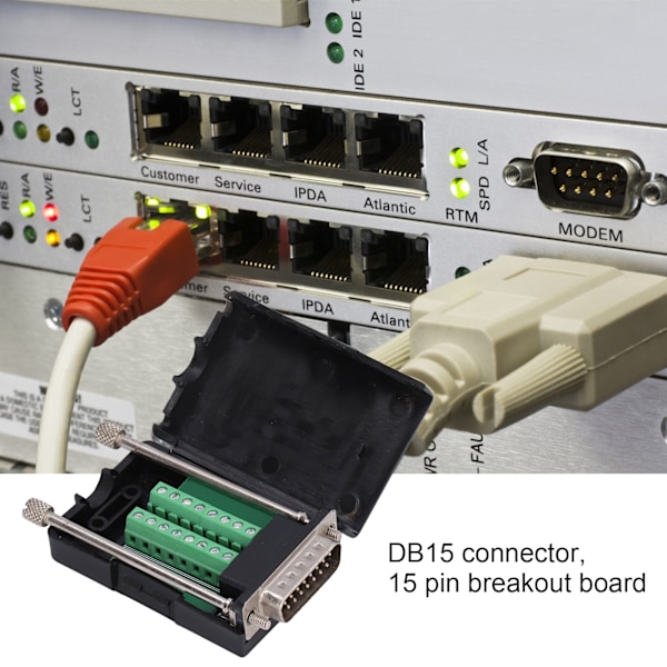 DB15 Juotokseton Liitin 15-nastainen Breakout-levy D‑SUB Urosliitin Adapteri Moduuli Kotelolla