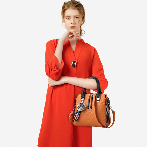 Mode Håndvesker Damevesker Elegant Shopper Tote Lær Skulderveske Kvinner Skulderveske Klassisk Håndtakveske for Kontor Daglig Bruk Svart