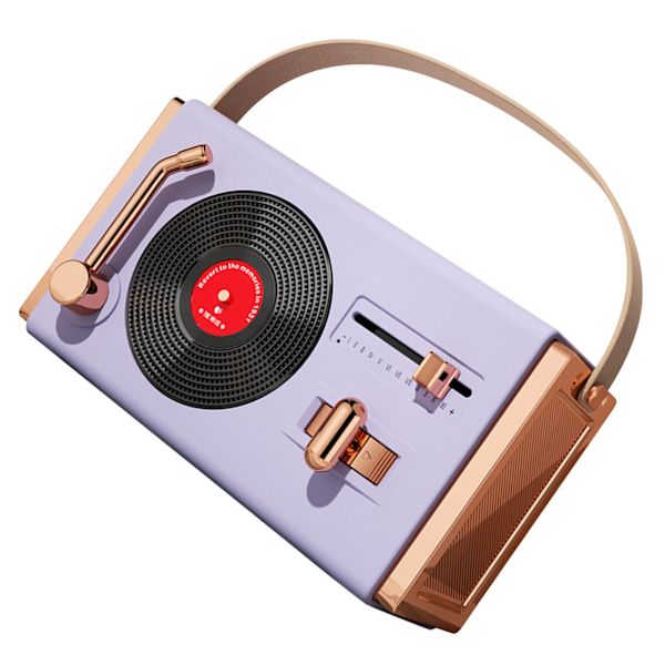 Lila utomhus Bluetooth-högtalare bärbar dekorativ hög ljudkvalitet USB-minnen stöd retro Bluetooth-högtalare för vardagsrumskontor