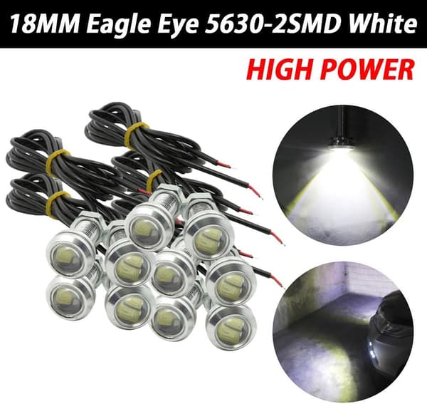 Sett med 10 lyspærer, Jormftte, Led, 9W, Svart