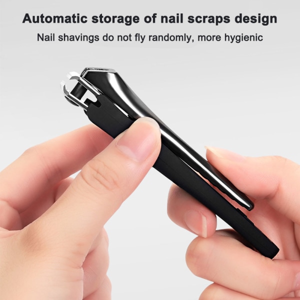 Nagelklippare, stänkskydd för fingernaglar och tånaglar, 2-pack
