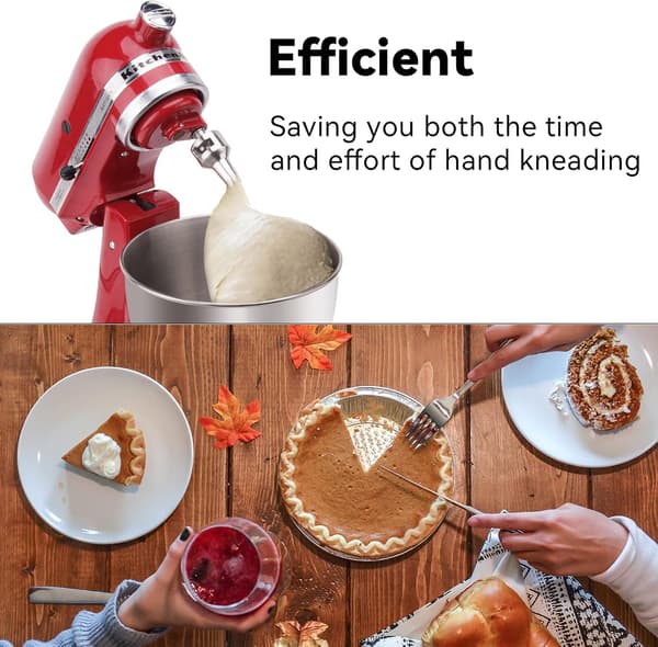 Dejkrog til Kitchenaid pastatilbehør, rustfrit stål