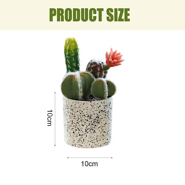 Kunstig blomst tropisk plante kaktus bonsai kreativ dekorasjon