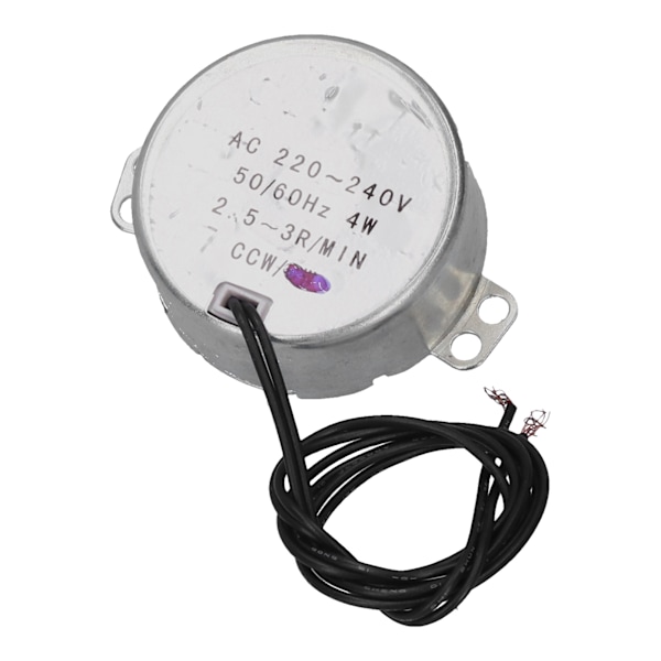 2 kpl Mikro Moottori Suuntaus CCW Synkroninen Sähkökoneen Osia AC220‑240V 2.5‑3RPM 4W