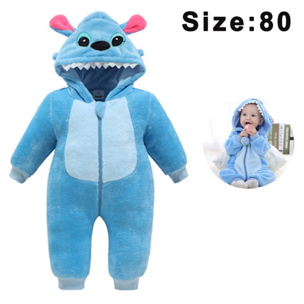 1 pcs Unisex Baby Romper Winter and Autumn Flannel Jumpsuit