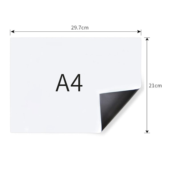 Magnetisk whiteboard-ark - Liten magnetkyl