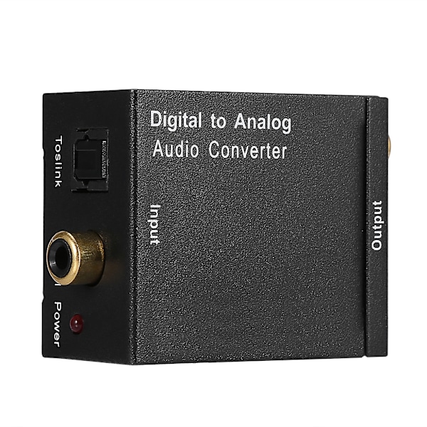 Digital till analog ljudomvandlare optisk till koaxial adapter RCA-omvandlare