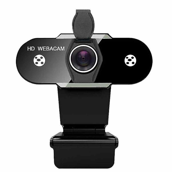 (1080P) USB 2.0 HD Webcam Webkamera til PC Desktop Laptop Computer Kontorarbejde