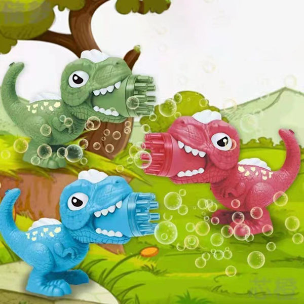 9 Reikäinen Automaattinen Dinosauruksen Kuplapuhallin Ulkolelu Musiikilla ja Valoilla