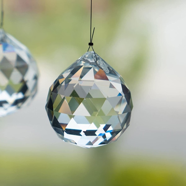 Regnbågsmakare Kristallkula, K9 Kvalitet Klart Glas För Feng Shui Lampa, Förbättrar Heminredningen (1ST)