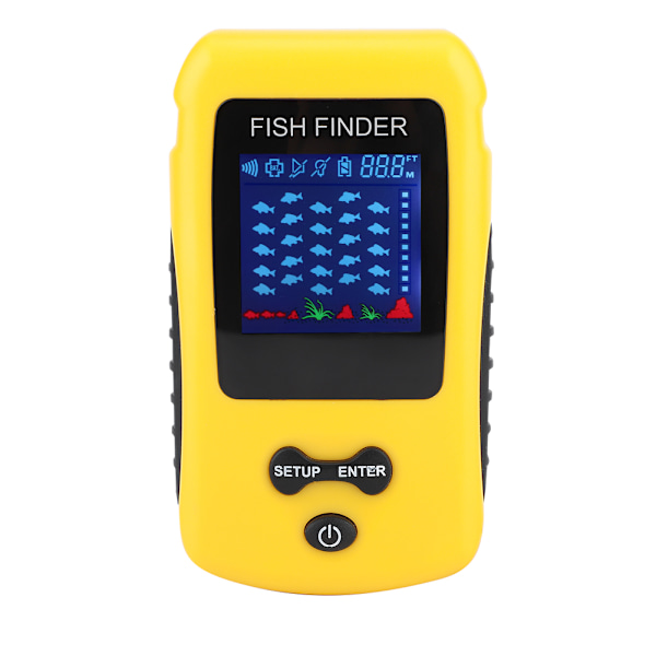 Portabel Trådlös Vattentät Elektrisk Fisksonar Sensor Avstånd Djup Fiske Finder Tillbehör