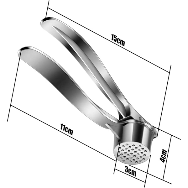Vitlökspress - Professionell kross i rostfritt stål