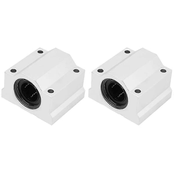 2 stk. Scs25uu 25mm Aluminium Legering Lineær Bevægelse Kugleleje Pude Blok Lukket Lineær Leje Slide