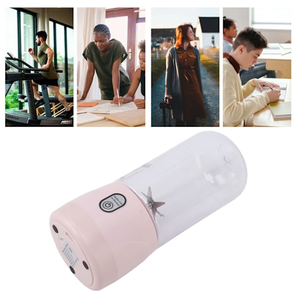 USB Uppladdningsbar Blender, Pålitligt Material, Lätt att Använda För Din Dagliga Rutin Och Utomhusäventyr (410ml)