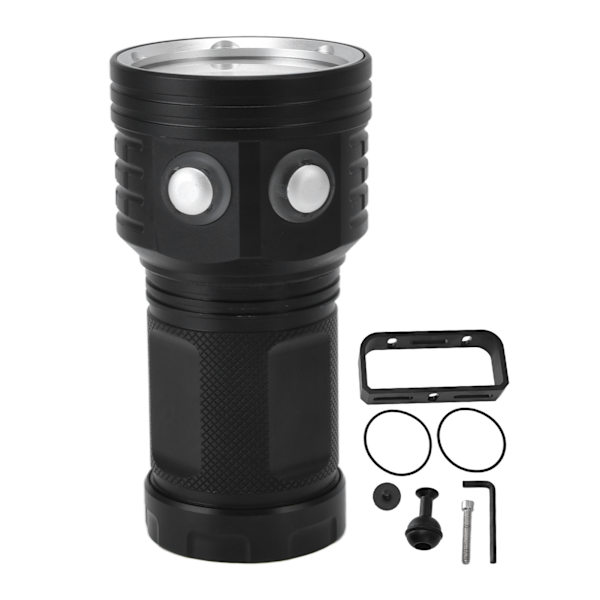 LED Dykke-lommelykt 22LEDer IPX8 Vanntett Klasse 10000LM Bærbar Aluminium Legering 100m/328.1ft Undervannslykt