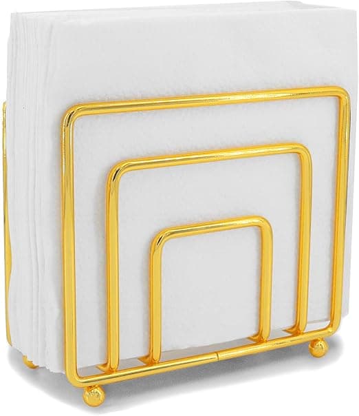 1 stk. Guld Servietholder, Papirservietholder, til Bord, Bordplade o