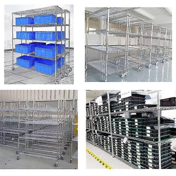 60 par Wire Shelving Hylle Lås Klips For 1 Tomme Stolpe - Hylse Erstatninger For Wire Shel