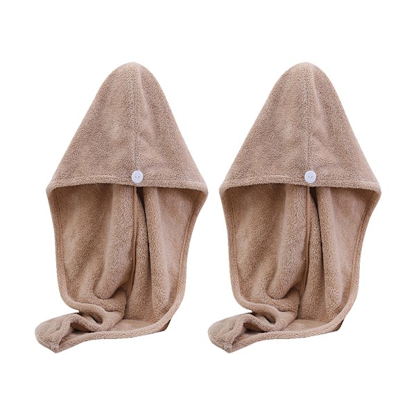 2-pack handduk för hårturban - Ultraabsorberande, snab torkande hårturban