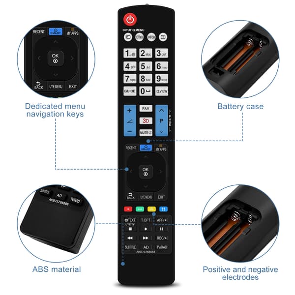 Universal Smart TV Fjernkontroll AKB73756565 For LG