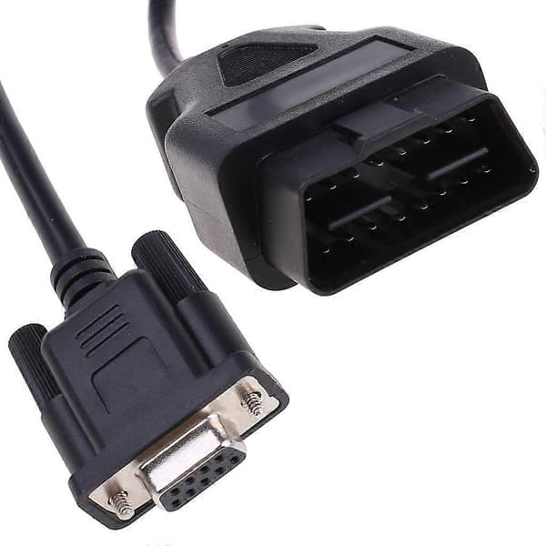 Universaali OBD2 16-napainen – DB9 RS232 -adapterikaapeli autojen diagnostiikkaliitäntään