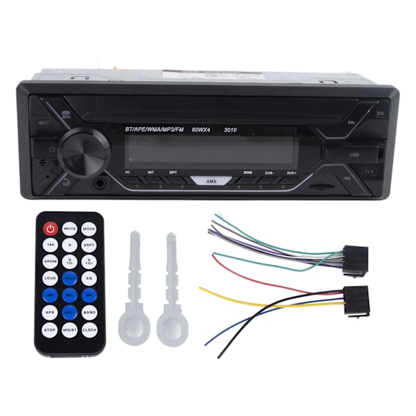 Auton Bluetooth-soitin Single Din 12V/24V MP3-soitin FM-radiovastaanotin säädettävällä taustavalaistuksella