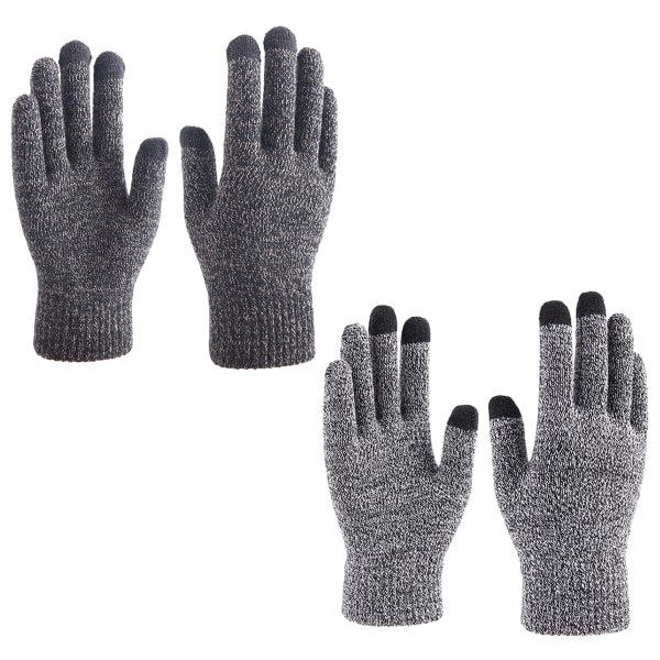 2 Par Dame Vinter Touchscreen Handsker Varme Fleeceforet