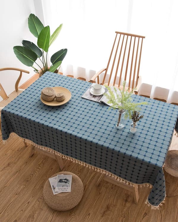 Moderne rektangulær dug 140x180cm smudsafvisende vaskbar