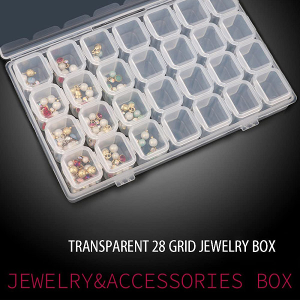 Rhinestone Organizer Box, 3D akryl Nail Charms förvaringsbox style 1