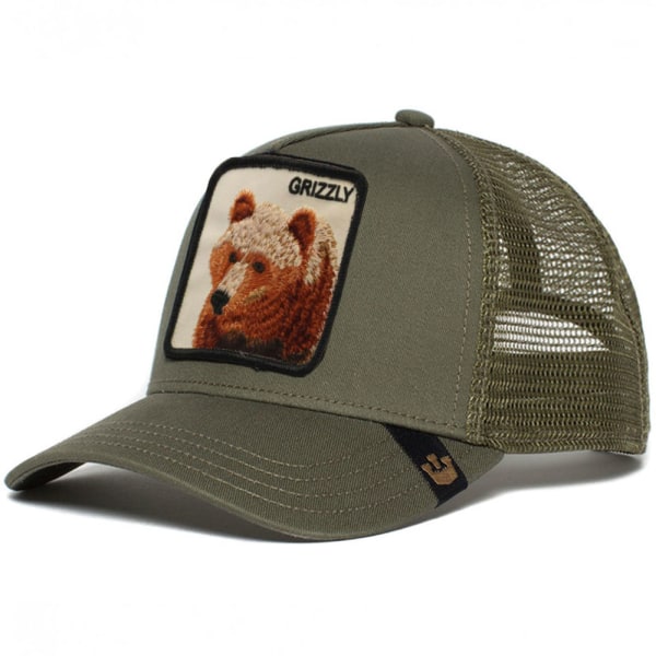 Animal Baseball Cap - Bear Green