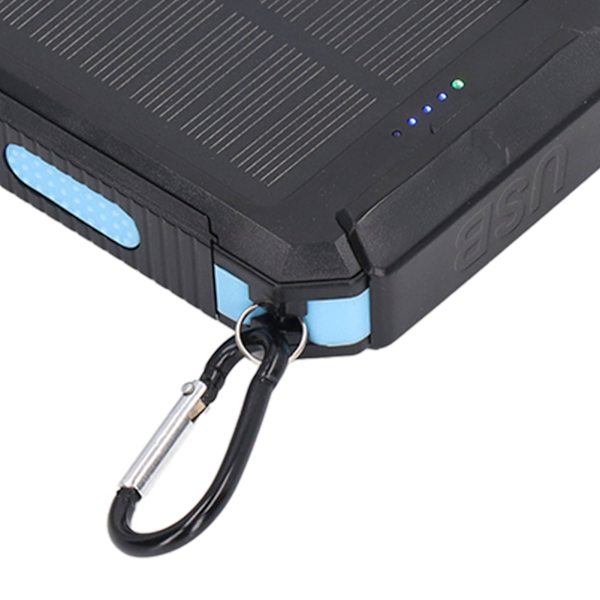 Solcelle Power Banks 20000mAh IP66 Vandafvisende Hurtig Opladning 3 Lystilstande Soltelefonoplader til Camping Cykling Rejser