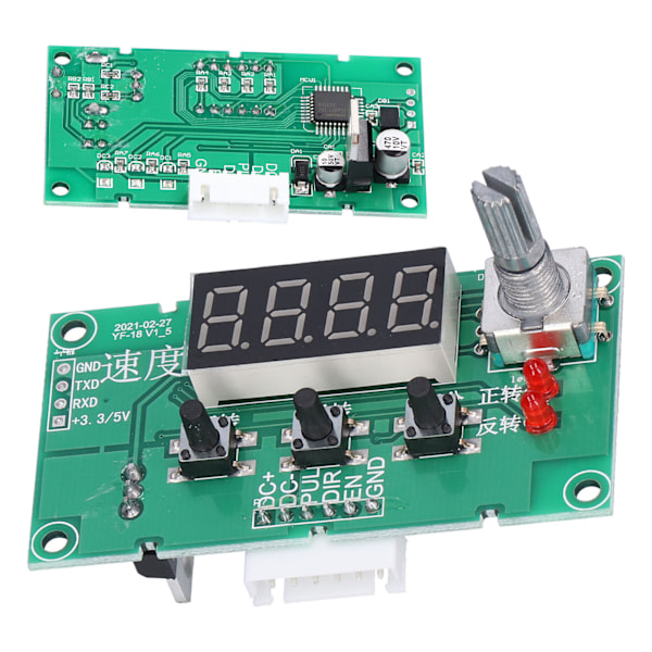 Stegmotorstyrkort Stabil Hastighetsregulatormodul med Digital Display DC8‑24V