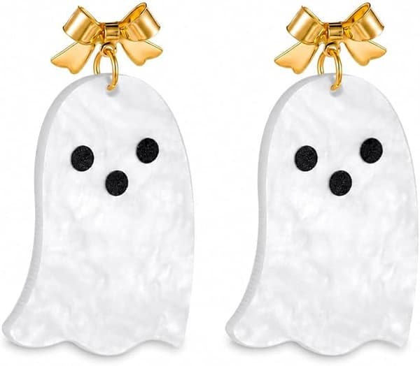 Halloween Vedhæng Øreringe, Gotiske Kvast Dameøreringe - 4