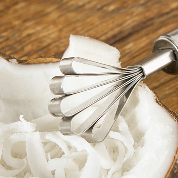 Chef's Fryd: Bred Anvendelse Rustfrit Stål Frugtskrabere, Multifunktionelle Manuelle Kokosnødderivere