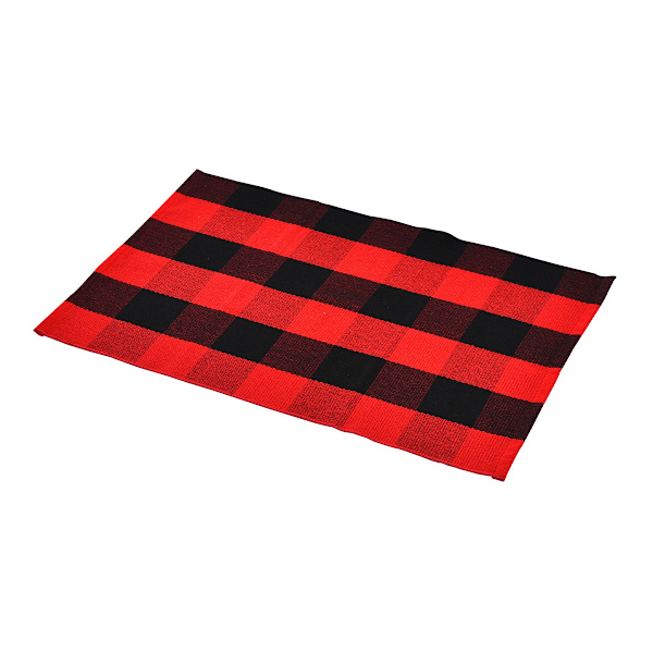 Buffalo Plaid Matta Bomull vävd tvättbar vintage rutig utomhus