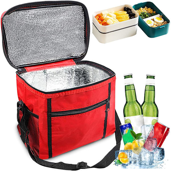 Kylmälaukku Taitettava, 10L Pikniklaukku Kylmälaukku, Lounaslaukku, Kylmä
