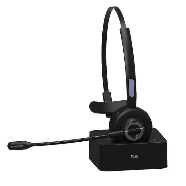 M97 Mono Trucker Bluetooth Trådlöst Headset Med Mikrofon & Laddstation Lastbilschaufför Samtal Ce