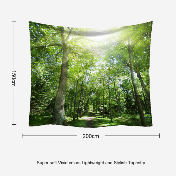 Luonnontaulu Misty Tree -taulu Jungle Creek Psykedeelinen Lan