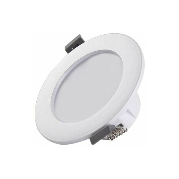 LED-panellampa i helaluminiumkonstruktion, Slim LED Downlight för infälld montering i tak, Neutralvit 4000K 460Lm 5-7W Smart Wifi Dimbar för
